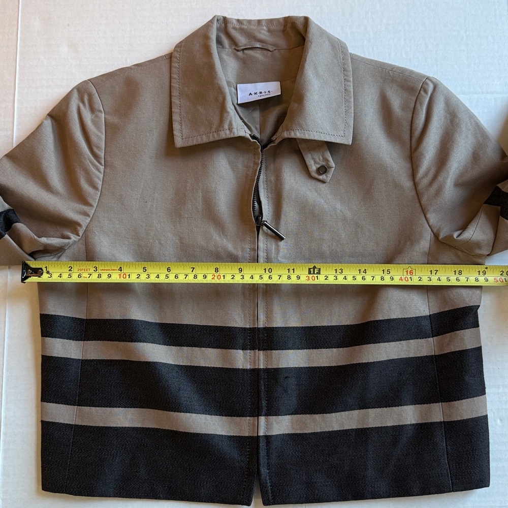 Akris Punto Zip Up Blazer Jacket & Skirt - Size 8 - Picture 11 of 16
